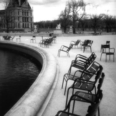 "Jardin de Tuileries Chairs, Paris" by Rebecca Pavlik
